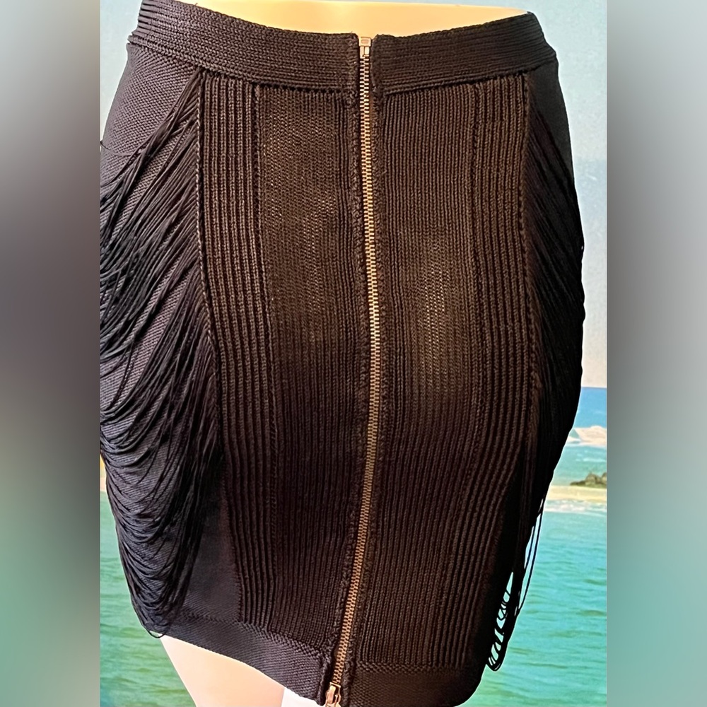 Chic Black Fringe Dress